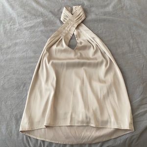REVOLVE Satin Halter Top, S